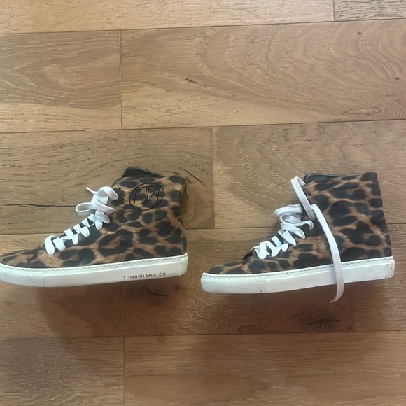 Tamara Mellon Leopard High Tops - Picture 2 of 6